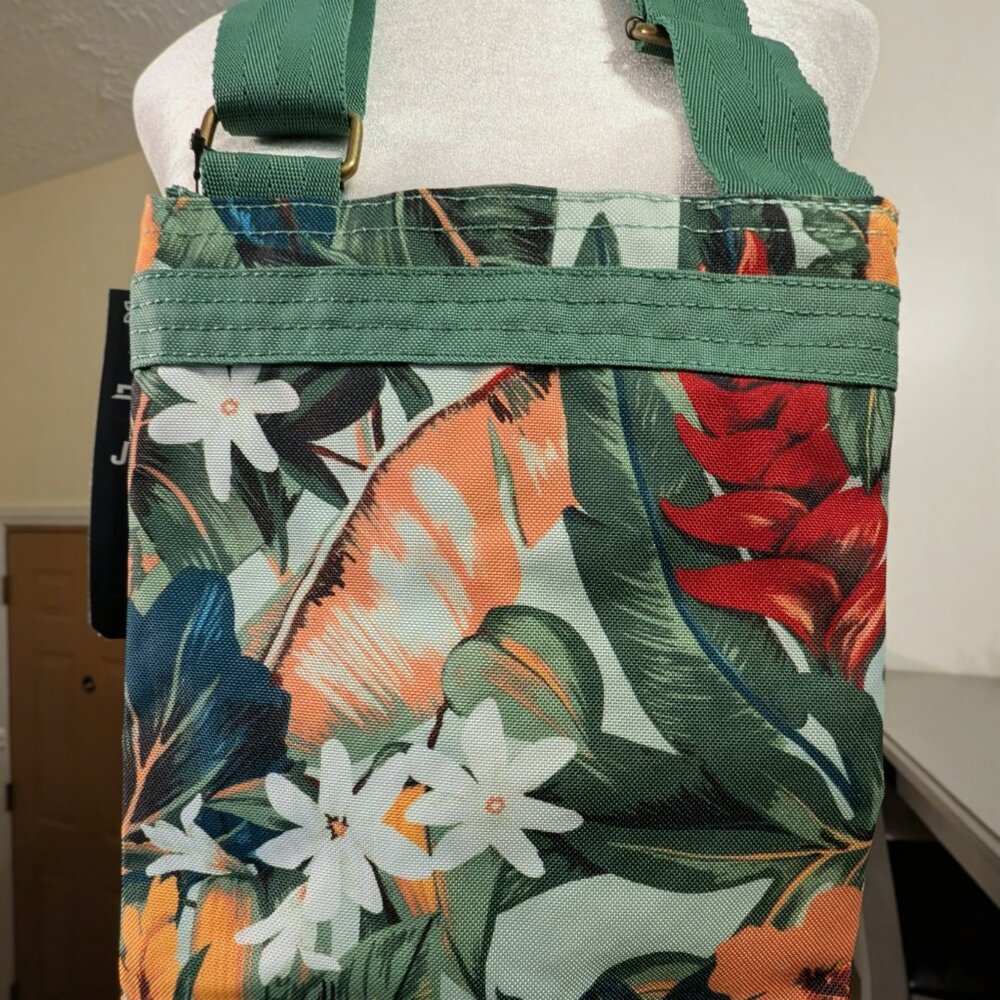 NWT Dakine Jive Tropical Print Crossbody Bag, Adjustable Straps - Picture 2 of 7
